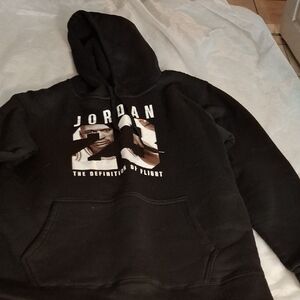 Jordan Black Sweatshirt Iconic Graphic Design